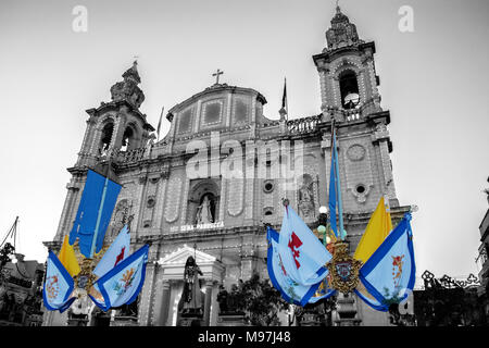 L'église de Saint Joseph Situé à Sliema, Malte Banque D'Images