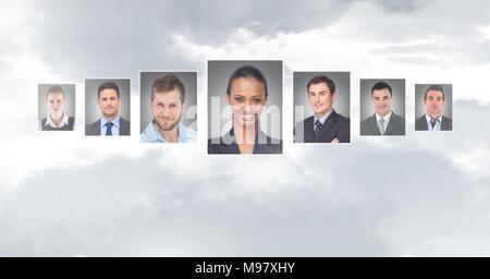 Portrait adulte de différentes personnes Banque D'Images