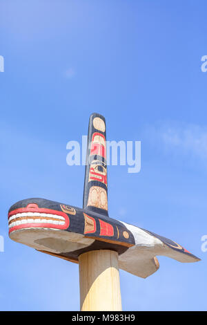 USA, Alaska, Totem Banque D'Images