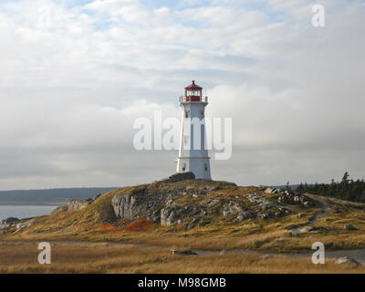 Phare de Louisbourg, Nouvelle-Écosse Banque D'Images