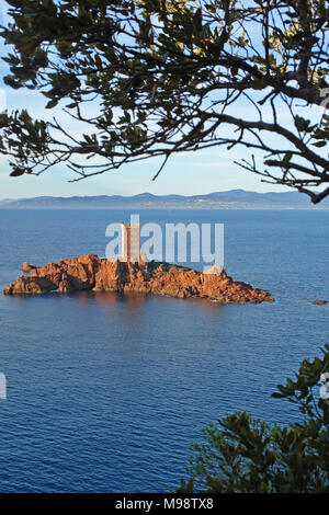 L'île d'or L'Ile d'Or près de St Raphaël Banque D'Images