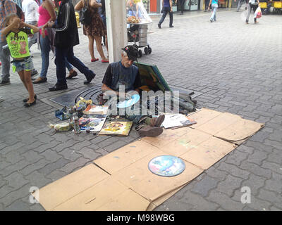 Artiste de rue dans la région de Sabana Grande Rue à Caracas, Venezuela Banque D'Images