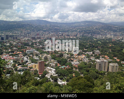 Vue aérienne de Caracas, Venezuela. Paysage de l'antenne. L'Amérique du Sud la ville. Banque D'Images