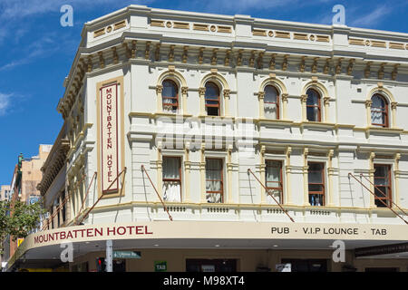 Mountbatten Hotel du 19ème siècle, George Street, Haymarket, Sydney, New South Wales, Australia Banque D'Images