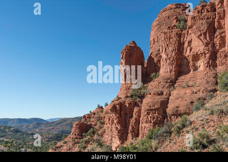 Roches Rouges de Sedona Arizona vue horizontale Banque D'Images