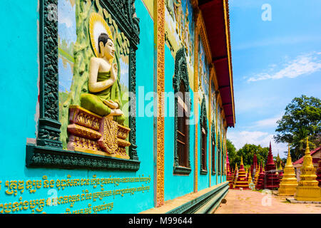 Temple bouddhiste dans une région rurale du Cambodge Banque D'Images