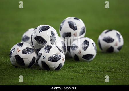 Vue générale des matchs amicaux avant le match international à Hampden Park, Glasgow.APPUYEZ SUR ASSOCIATION photo.Date de la photo : vendredi 23 mars 2018.Voir PA Story football Scotland.Le crédit photo devrait se lire comme suit : Jane Barlow/PA Wire.RESTRICTIONS : l'utilisation est soumise à des restrictions.Usage éditorial uniquement.Utilisation commerciale uniquement avec l'accord écrit préalable de la Scottish FA. Banque D'Images