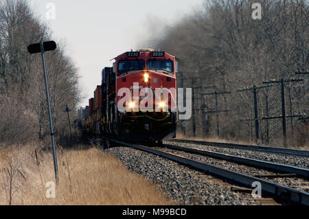 CP8799 en direction de l'Est Banque D'Images