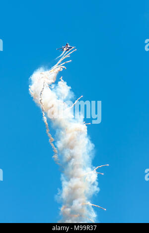 Joukovski, région de Moscou, Russie - le 23 juillet 2017 : un groupe d'avions militaires russes sur un show de démonstration MAKS-2017 Banque D'Images