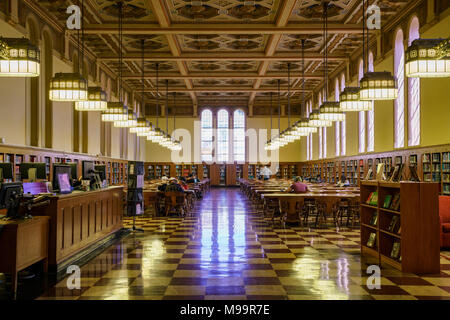 Los Angeles, JUN 23 : vue de l'intérieur de la Bibliothèque commémorative Doheny dans l'USC sur Jun 23, 2017 à Los Angeles, Californie Banque D'Images