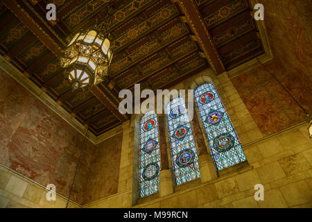 Los Angeles, JUN 23 : vue de l'intérieur de la Bibliothèque commémorative Doheny dans l'USC sur Jun 23, 2017 à Los Angeles, Californie Banque D'Images