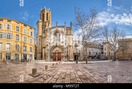 La Cathédrale du Saint Sauveur à Aix-en-Provence, Bouches-du-Rhône, France Banque D'Images