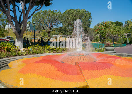 Los Angeles, 18 févr. : belle fontaine à Downtown Disney District on Feb 18, 2018 à Los Angeles Banque D'Images