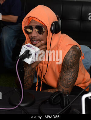 Miami Beach, FL, USA. Mar 23, 2018. Nick Cannon au cours de week-end de musique hits 97,3 Miami à l'hôtel Clevelander Hotel le 23 mars 2018 à Miami Beach, Floride. Credit : Mpi04/media/Alamy Punch Live News Banque D'Images