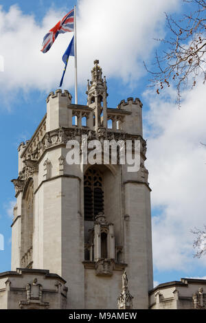 Londres/UK - MARS 21 : Façade de la Cour Suprême du Royaume-Uni à Londres le 21 mars 2018 Banque D'Images