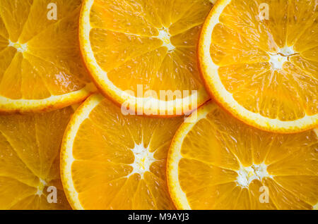 Belle texture de tranches d'orange Banque D'Images