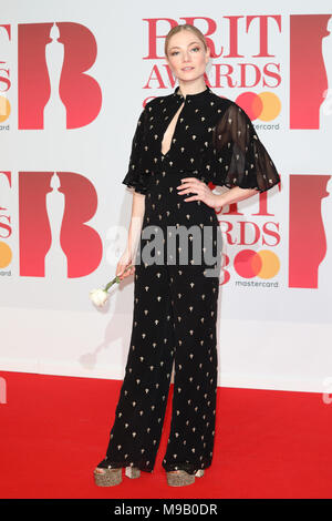 Des Brit Awards (Brits) 2018 tenu à l'O2 - Arrivées avec : Clara où Paget : London, Royaume-Uni Quand : 21 Feb 2018 Credit : Lia Toby/WENN.com Banque D'Images