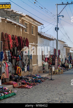 Le traditionnel marché du dimanche de Tarabuco, Bolivie - Amérique du Sud Banque D'Images