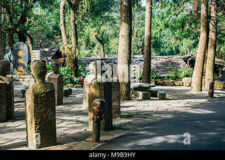 Le comté de Nantou, Taiwan - le 8 décembre 2015 : la culture autochtone Formosane village theme park Banque D'Images