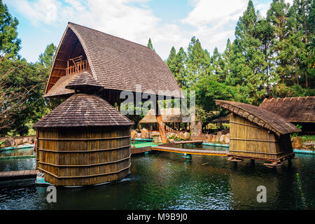 Le comté de Nantou, Taiwan - le 8 décembre 2015 : la culture autochtone Formosane village theme park Banque D'Images