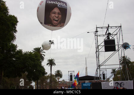 Buenos Aires, Argentine. 24Th Mar, 2018. coup d'État militaire a eu lieu à cette date de 1976. Credit : Flavio Sucesso/FotoArena/Alamy Live News Banque D'Images