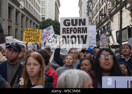 Los Angeles, Californie le 24 mars 2018. Mars pour nos vies, Los Angeles, Californie le 24 mars 2018 Credit : Citoyen de la planète/Alamy Live News Banque D'Images