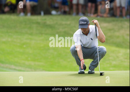 Austin, TX, USA, le 24 mars 2018 : Justin Thomas en action at World Golf Championships ''" les technologies Dell finale Match Play, Austin Country Club. Austin, Texas. Mario Cantu/CSM Banque D'Images