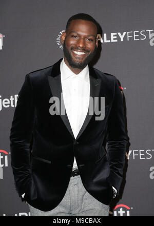 24 Mar, 2018 des États-Unis. 24 mars 2018 - Hollywood, Californie - Kofi Siriboe. PaleyFest 2018 Los Angeles - le 'propre' Sucre Queen au Kodak Theater. Crédit photo : PMA/AdMedia Crédit : PMA/AdMedia/ZUMA/Alamy Fil Live News Banque D'Images