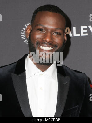 24 Mar, 2018 des États-Unis. 24 mars 2018 - Hollywood, Californie - Kofi Siriboe. PaleyFest 2018 Los Angeles - le 'propre' Sucre Queen au Kodak Theater. Crédit photo : PMA/AdMedia Crédit : PMA/AdMedia/ZUMA/Alamy Fil Live News Banque D'Images