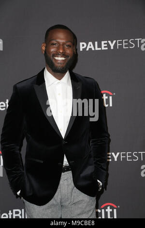 24 Mar, 2018 des États-Unis. 24 mars 2018 - Hollywood, Californie - Kofi Siriboe. PaleyFest 2018 Los Angeles - le 'propre' Sucre Queen au Kodak Theater. Crédit photo : PMA/AdMedia Crédit : PMA/AdMedia/ZUMA/Alamy Fil Live News Banque D'Images