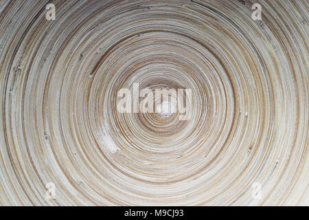 Arrondi avec des cercles de bambou soft brown fond surface Banque D'Images