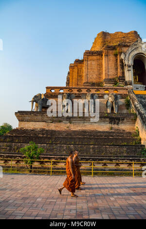 Wat Chedi Luang, Chiang Mai, Thailande Banque D'Images