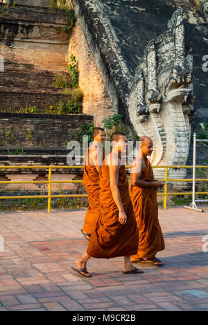 Wat Chedi Luang, Chiang Mai, Thailande Banque D'Images