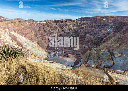 Mine de cuivre à ciel ouvert, Bisbee, AZ Banque D'Images