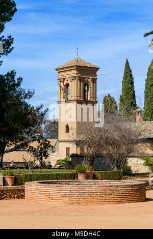 Le Convento de San Francisco (aujourd'hui un Parador Nacional) de la Alhambra, Grenade, Andalousie, Espagne Banque D'Images