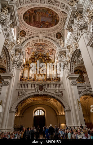 Orgue, St Stephen's Cathedral, Passau Banque D'Images