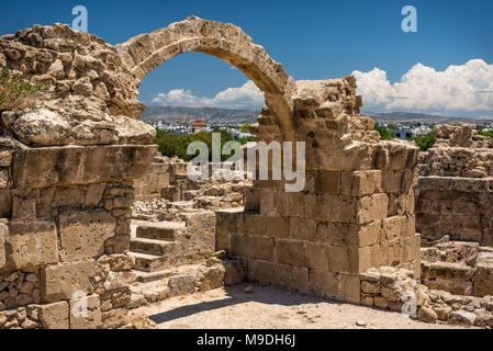 "Quarante Colonnes" (Byzantin) château, Paphos, Chypre Banque D'Images