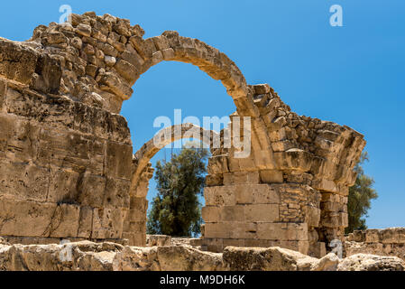 "Quarante Colonnes" (Byzantin) château, Paphos, Chypre Banque D'Images