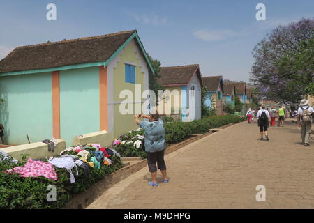 Pedro Opeka Akamasoa règlement , communauté sociale sur l'île de Madagascar. Banque D'Images