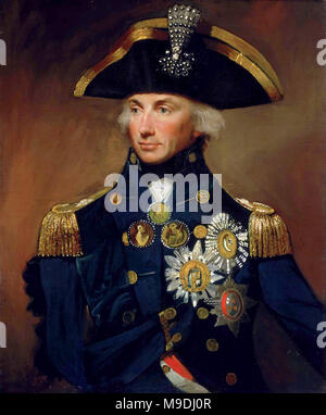 Horatio Nelson, 1er vicomte Nelson, (1758 - 1805), officier britannique de la Royal Navy Banque D'Images