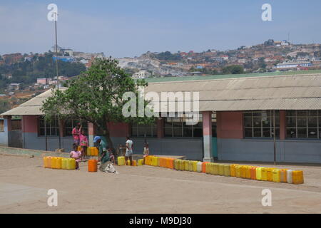 Pedro Opeka Akamasoa règlement , communauté sociale sur l'île de Madagascar. Banque D'Images