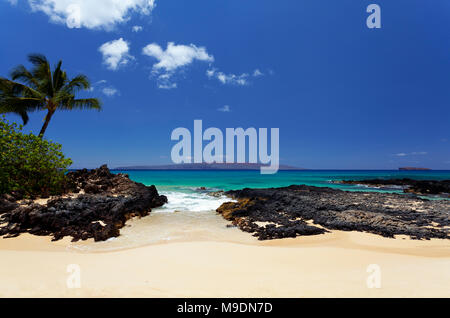 Belle journée à Makena Cove, Maui, Hawaii. Banque D'Images