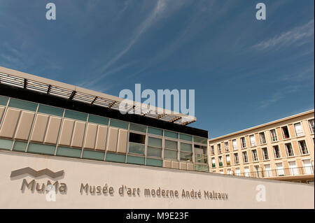 Le MuMa est une galerie d'art connu pour sa collection d'impressionnistes, Le Havre, France Banque D'Images