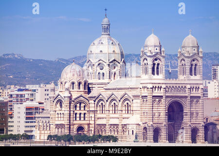 Cathédrale Sainte-Marie-Majeure de Marseille, France Banque D'Images