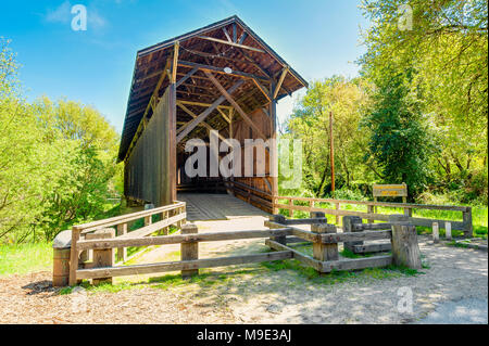 Pont couvert en Californie Felton Banque D'Images