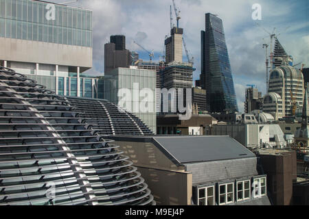 Le Walbrook Building et les environs de l'architecture, 25, City of London Walbrook, EC4N 8AF Banque D'Images