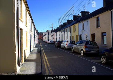 Des maisons mitoyennes dans skibbereen, l'Irlande est une destination touristique et ville de West Cork, Irlande Banque D'Images