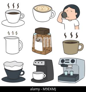 Vector set de café Illustration de Vecteur