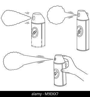 Vector set de pest killer spray Illustration de Vecteur