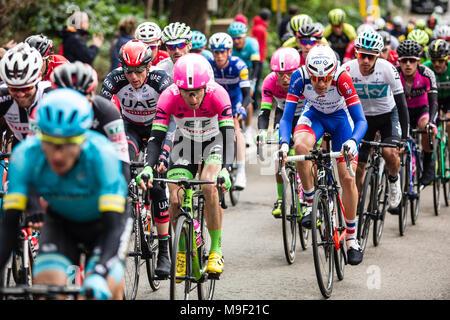 98e Volta Ciclista a Catalunya 2018 / Phase 7 Barcelona - Barcelona de 157km durant le Tour de Catalogne, 25 mars 2018 à Barcelone, Espagne. Banque D'Images